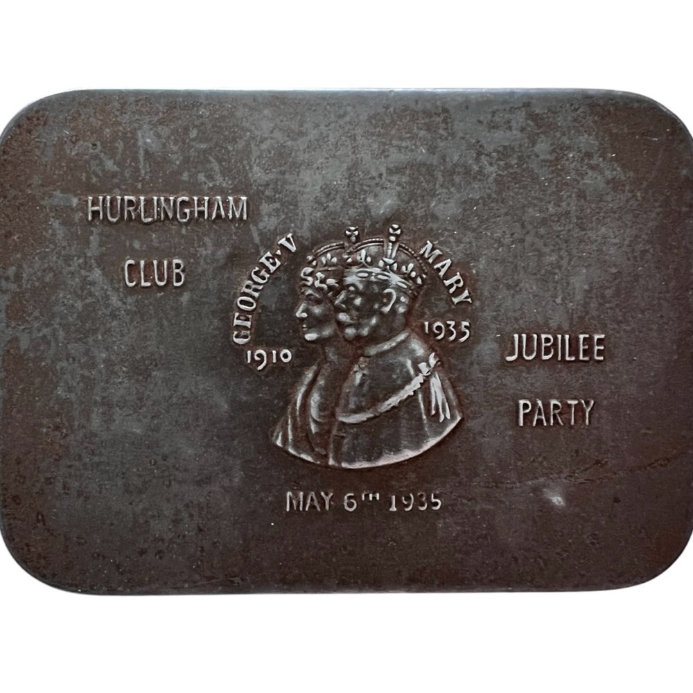 Metal Tin Box Jubilee of King George of England from 1935.